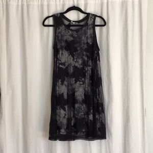 Mystree black sleeveless knee length dress